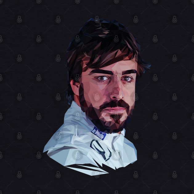 Fernando Alonso low poly by pxl_g